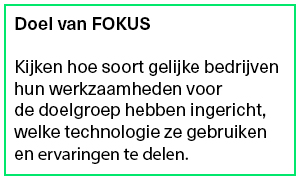Doel van het Fokus project ervaringen uitwisselen