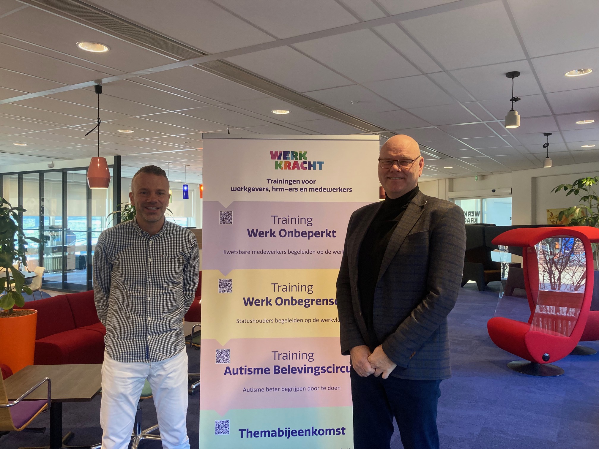 Links Pieter Schortemeijer en rechts Bor Veen