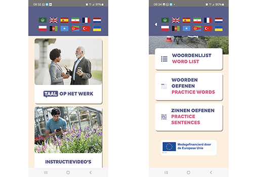 Vakvaardig app homescherm